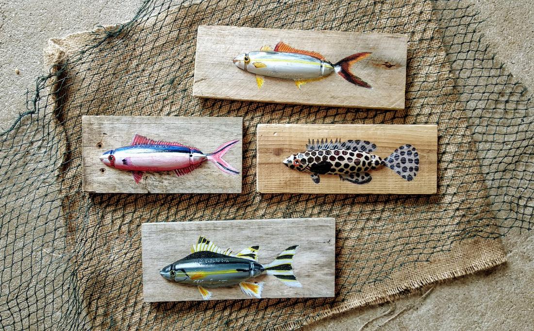 澎湖常見魚種，你認得出來幾隻呢。適合蒐集多款做整面牆的佈置。